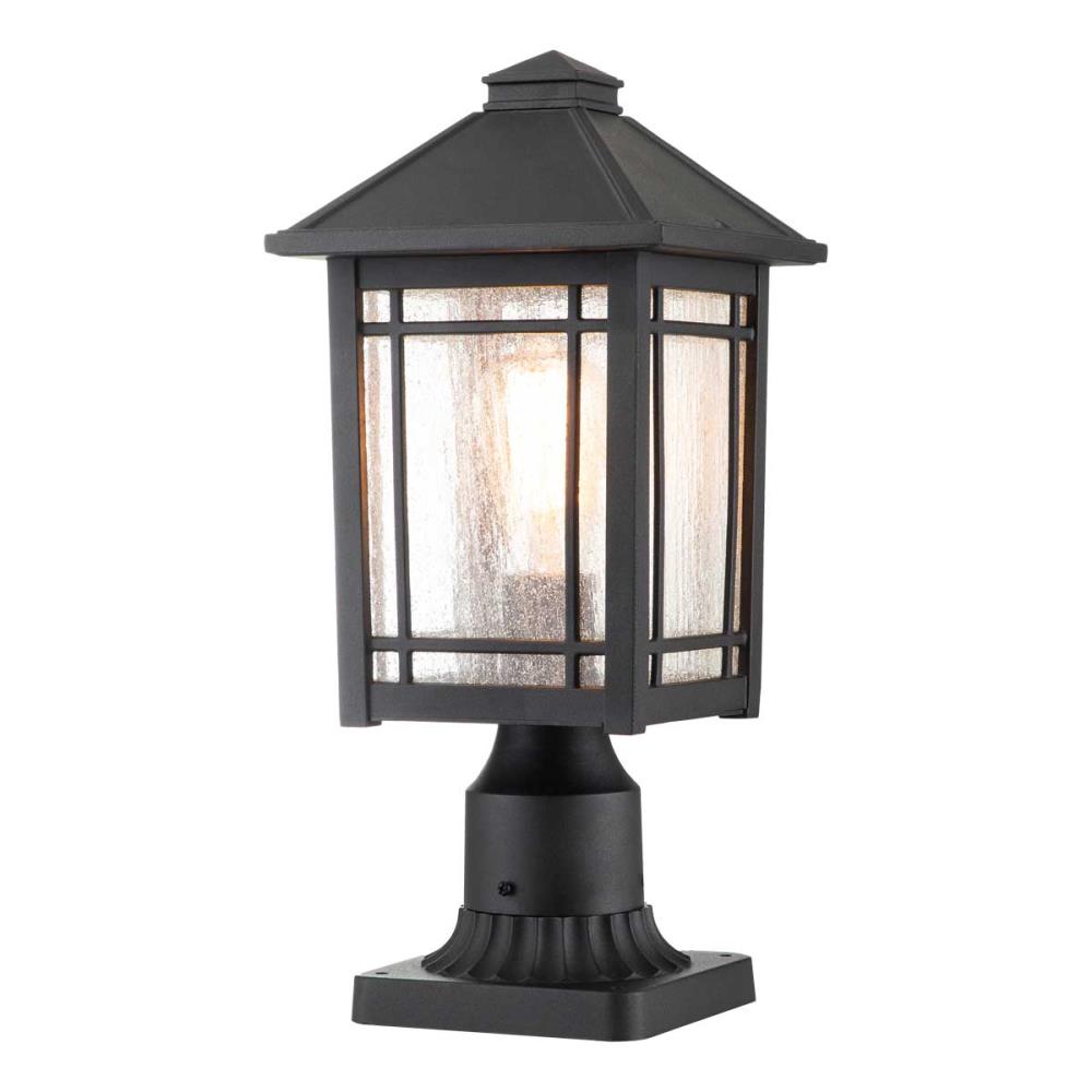 QZ-CEDAR-POINT3-M-BK - Cedar Point 1 Light Pedestal - Фенер, Elstead Lighting_small