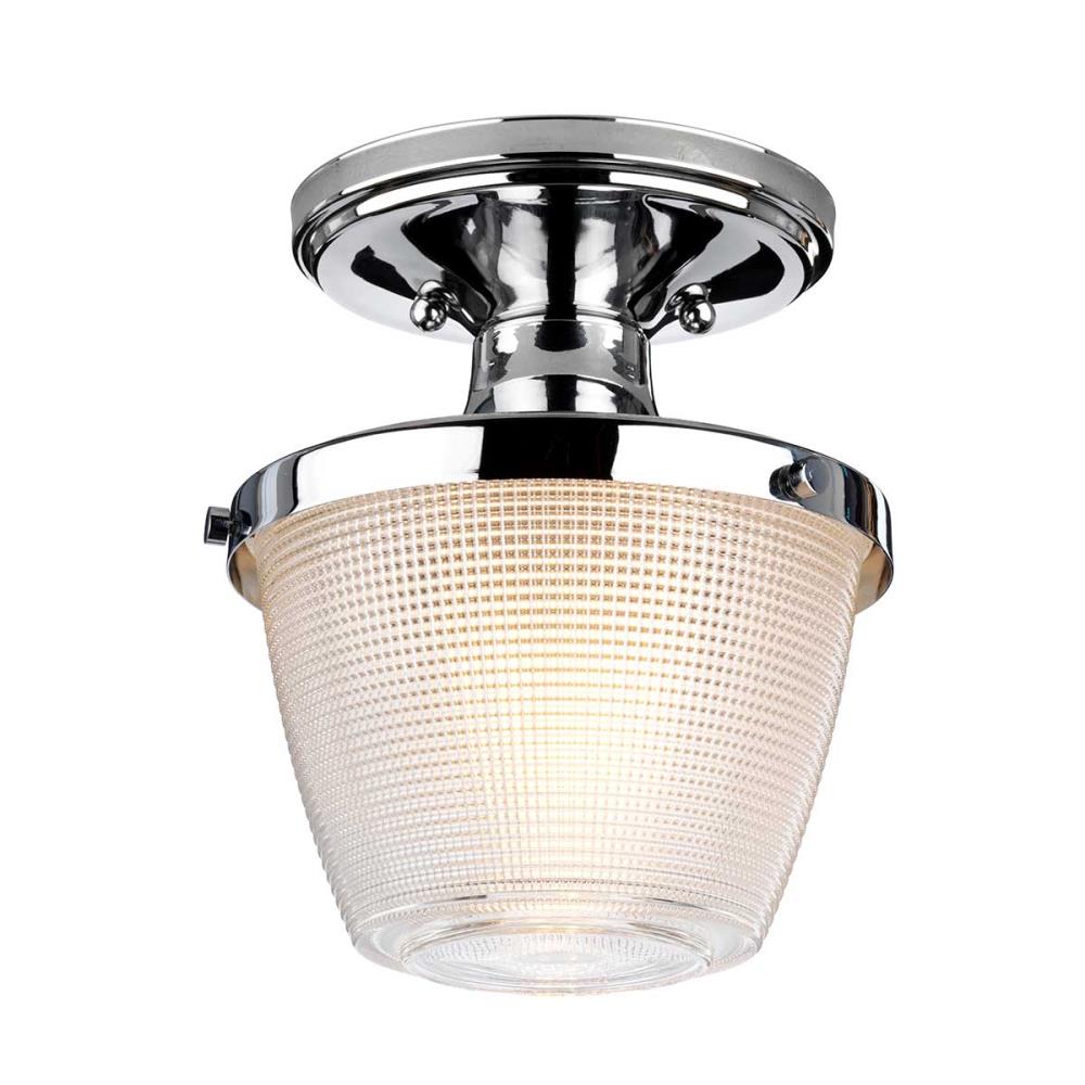 QZ-DUBLIN-SF-PC -  Light Semi-Flush Mount – Polished Chrome - Осветително тяло, Elstead Lighting_small