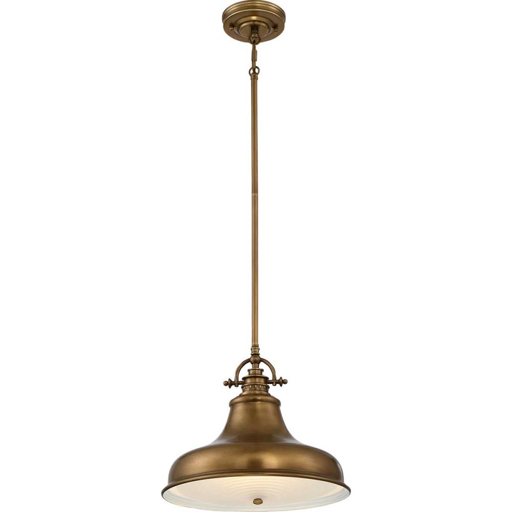 QZ-EMERY-P-M-WS - Light Medium Pendant – Weathered Brass - Полилей, Elstead Lighting_small