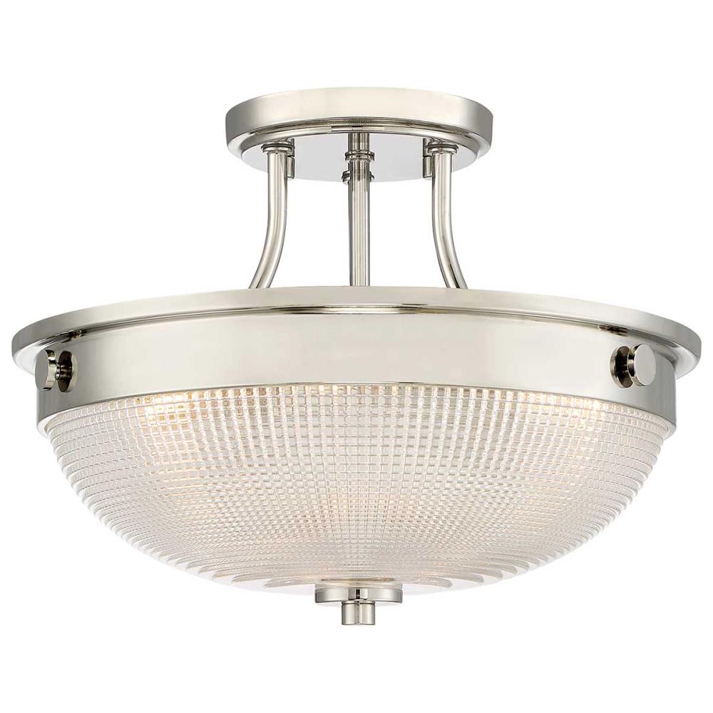 QZ-MANTLE-SF-IS - Light Semi-Flush – Polished Nickel - Полилей, Elstead Lighting_small