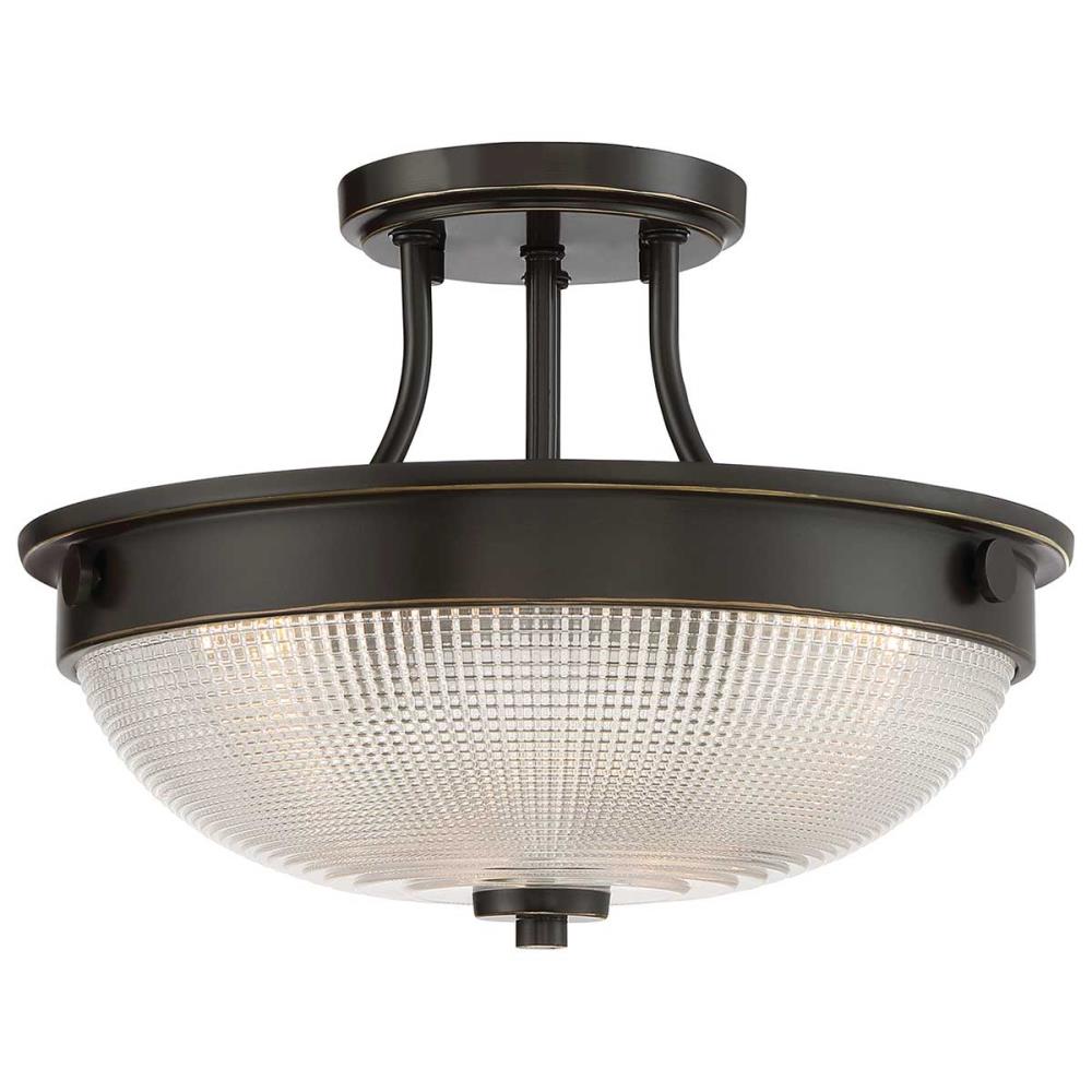 QZ-MANTLE-SF-PN - Light Semi-Flush – Palladian Bronze - Полилей, Elstead Lighting_small
