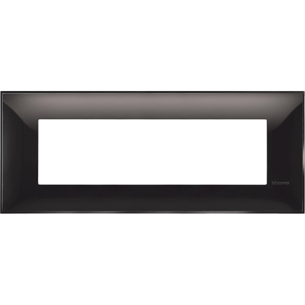 R4807BC Декоративна рамка 7М, италиански стандарт, Черно Bticino Classia