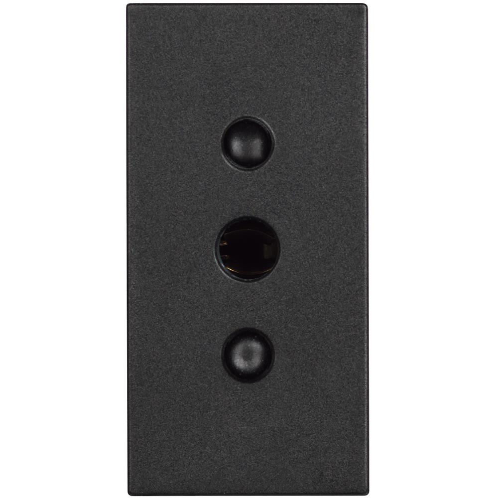 RG4113 Контакт Classia, 2P+E 10A 250V, със заземяване, 1M, черен, Bticino