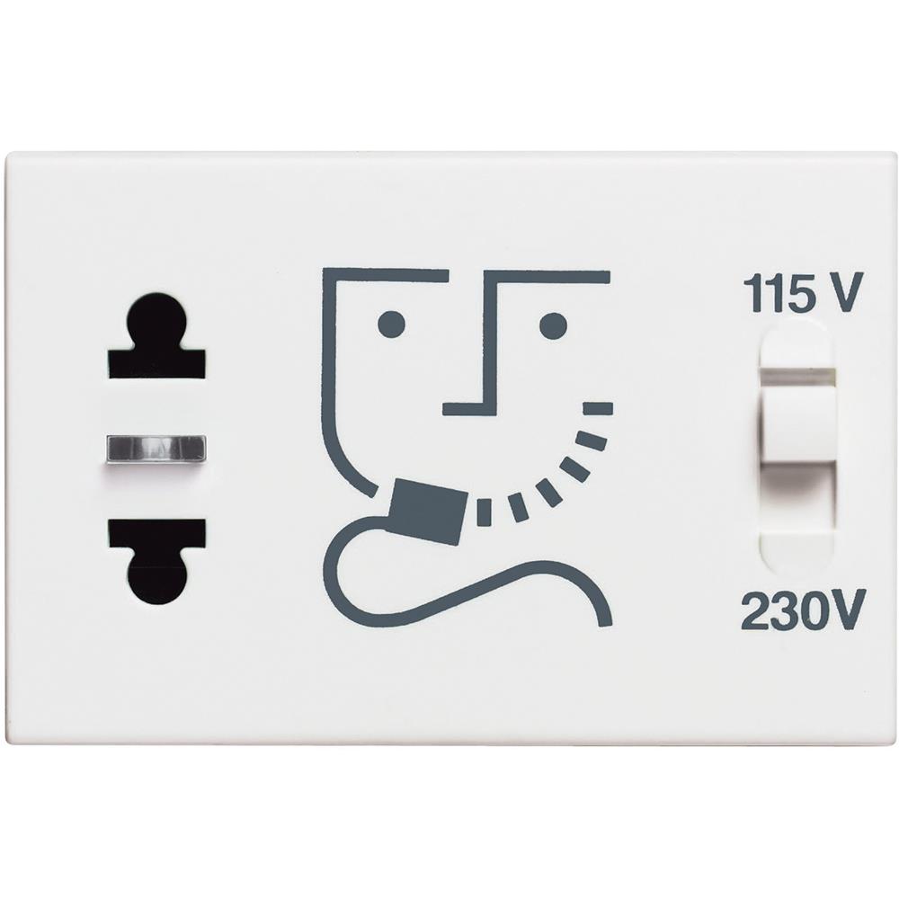 RW4177 Контакт за самобръсначка 230V, Бял Bticino Classia