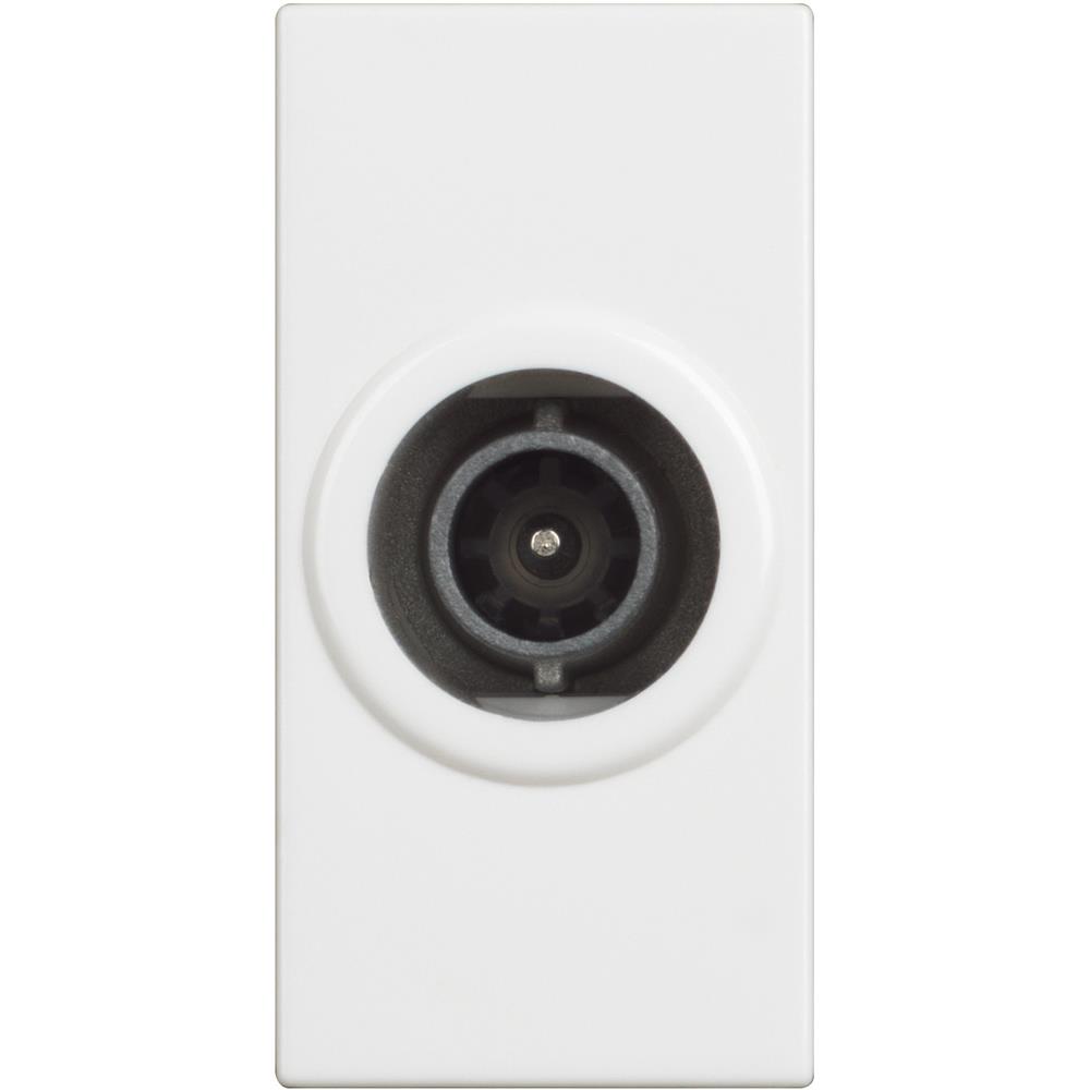 RW4202P10 Коаксиална крайна TV розетка, мъжки конектор, 1М, Бял Bticino Classia