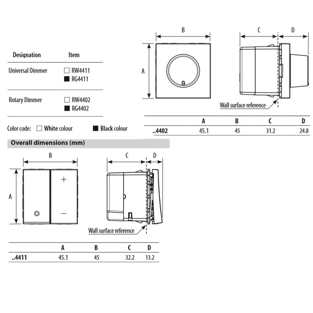 RW4411 Универсален бутонен димер - 150/200/400W 2M Бял Bticino Classia - ДО ИЗЧЕРПВАНЕ_small