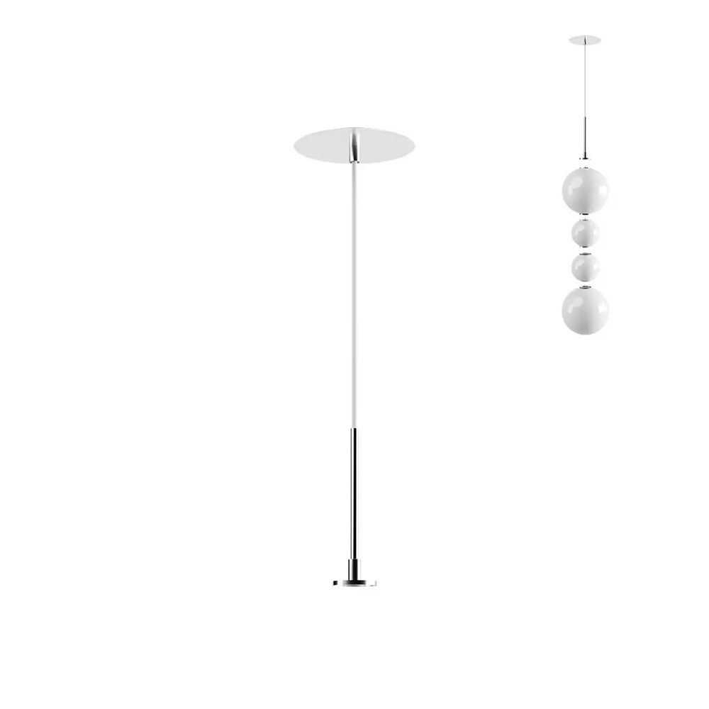 SKBR01CH  Комплект за окачване на педел Bilia, LED max. 30W, димируем 1-10V, IP44, Chrome, Redo_small