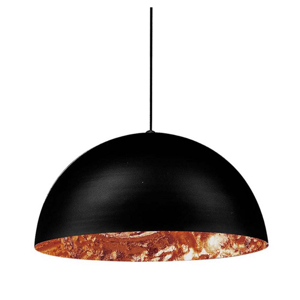 Stchu-Moon 02 Ø100 cm black/copper 3xE27 7W LED bulb with silver crown Лампа Catellani&Smith