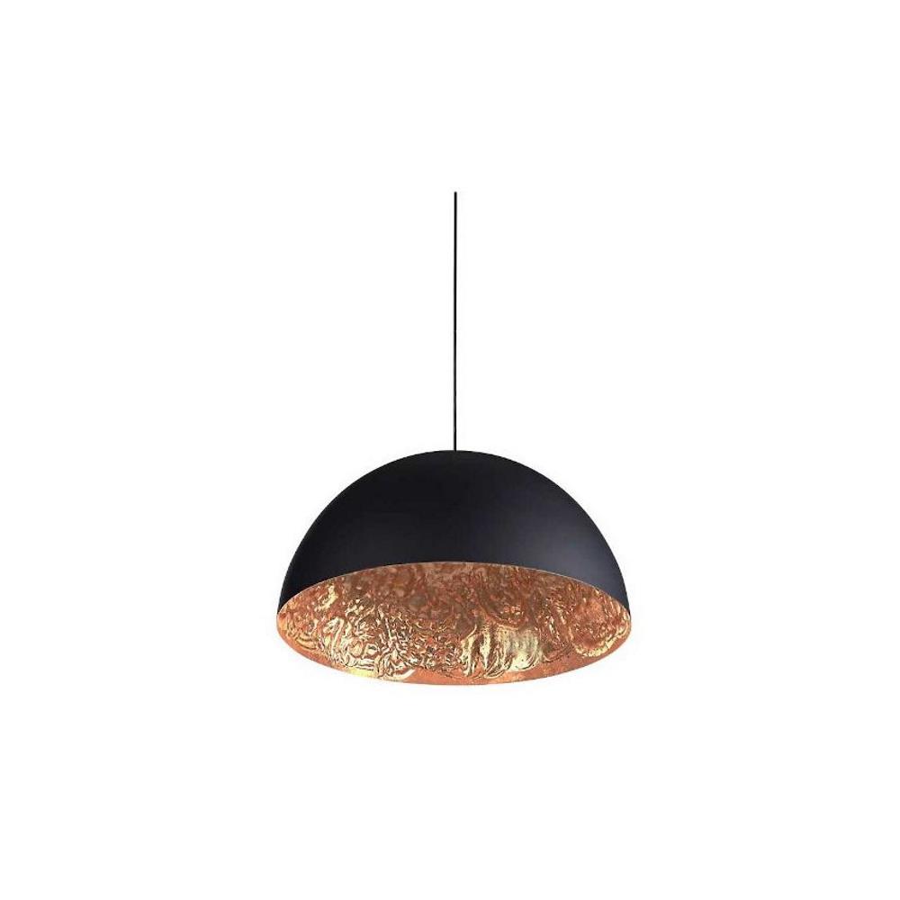 Stchu-Moon 02 Ø80 cm black/copper 3xE27 7W LED bulb with silver crown Лампа Catellani&Smith