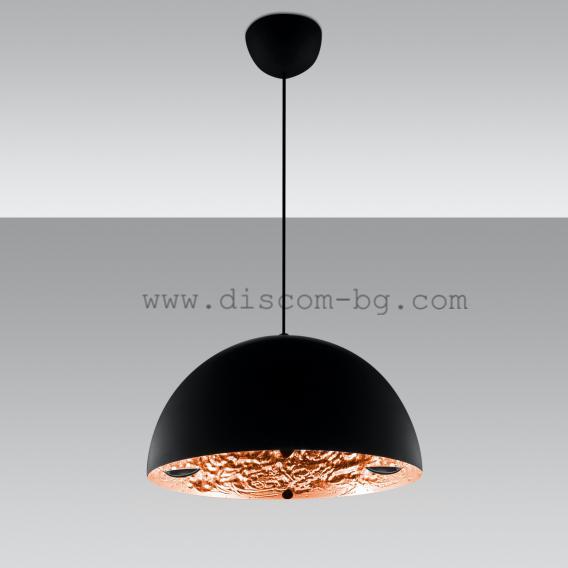Stchu-Moon 02 - 80 LED pendant lamp Ø 80 cm black/copper Осветително тяло Catellani&Smith_small