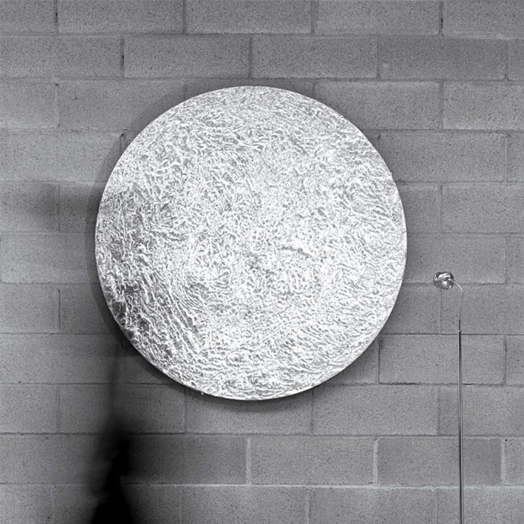 Stchu-Moon Ø120 cm grey matt/silver 1xGU5.3 7,5W 3000K LED push dimming incl. Аплик Catellani&Smith_small