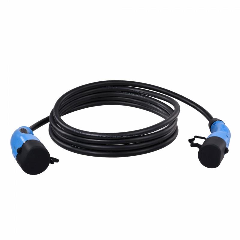 КАБЕЛ ЗА ЗАРЕЖДАНЕ DUOSIDA ТИП 2 КЪМ ТИП 2 | 7,4 KW 32 А | 5 МЕТРА Монофазен