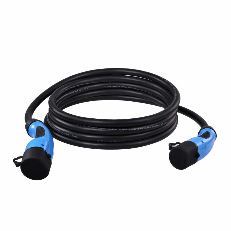 КАБЕЛ ЗА ЗАРЕЖДАНЕ DUOSIDA ТИП 2 КЪМ ТИП 2 | 22 KW 32 А | 5 МЕТРА