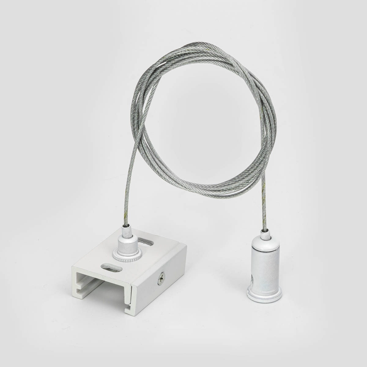 TKN1022 MWH Комплект за окачване на трифазни и DALI шинни системи TRACK N, кабел 0,5-1,5 м, mat white, Arelux