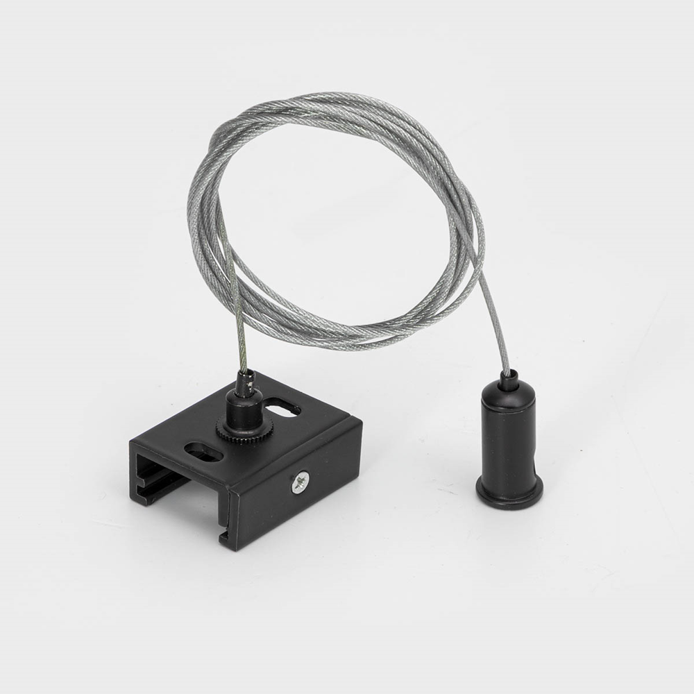 TKN1022 BK Комплект за окачване на трифазни и DALI шинни системи TRACK N, кабел 0,5-1,5 м, черен , Arelux_small