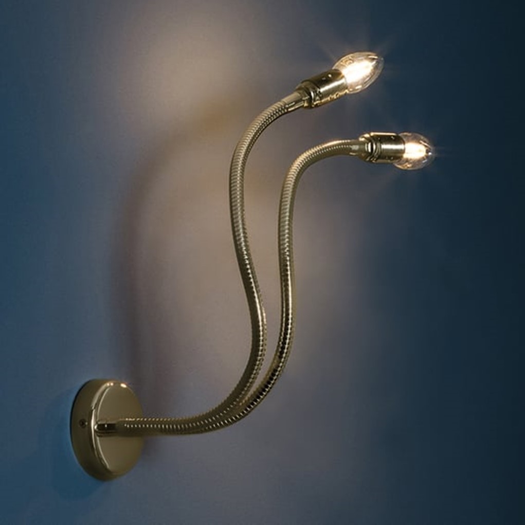 Turciù 2 wall lamp brass 2xE14 4W LED bulb Аплик Catellani&Smith_small