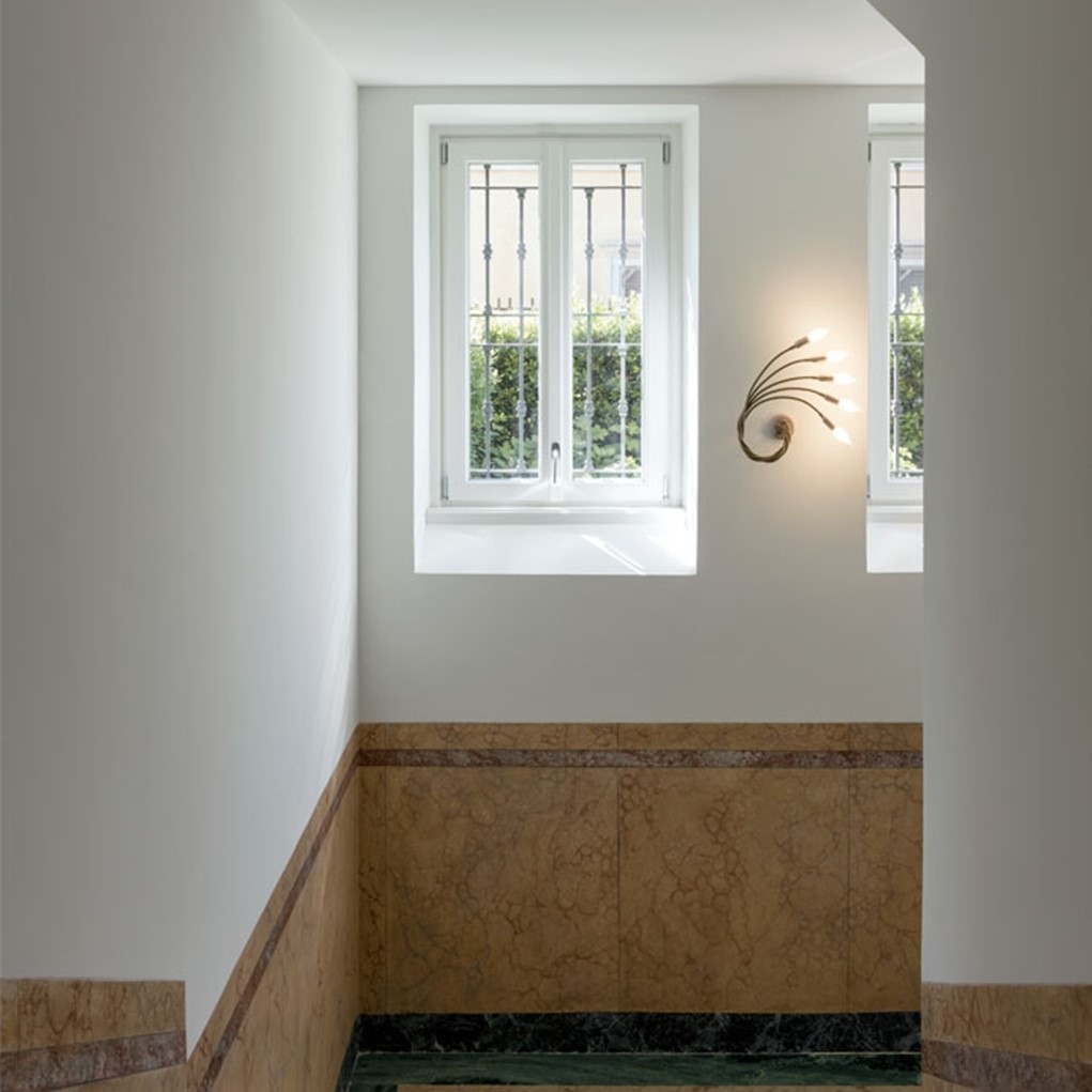Turciù 5 wall lamp nickel 5xE14 4W LED bulb Аплик Catellani&Smith_small