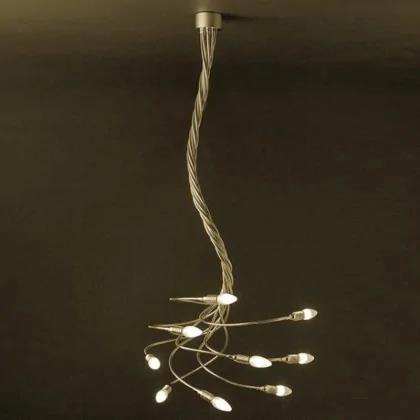 Turciù 9 ceiling/pendant lamp brass 9xE14 4W LED bulb Осветително тяло Catellani&Smith_small