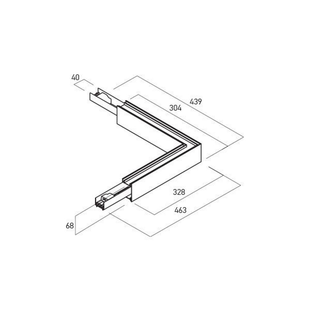 UNS034C90WWDALI SWH Елемент за свързване XUNO 90dgr DALI 30W 3000K 230VAC IP20 60° UGR<16 SWH Arelux_small