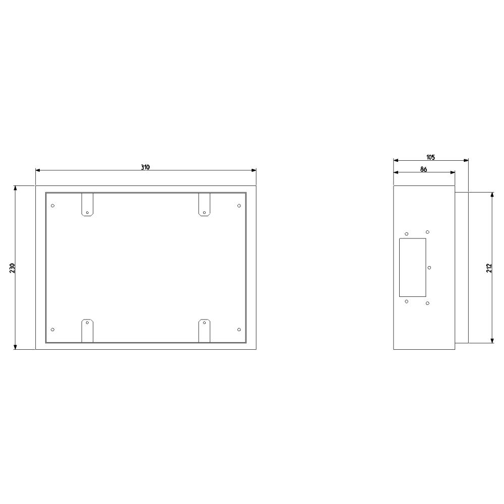 V54912 Конзолна кутия за под, за полагане на замазка, 12М, Vimar_small