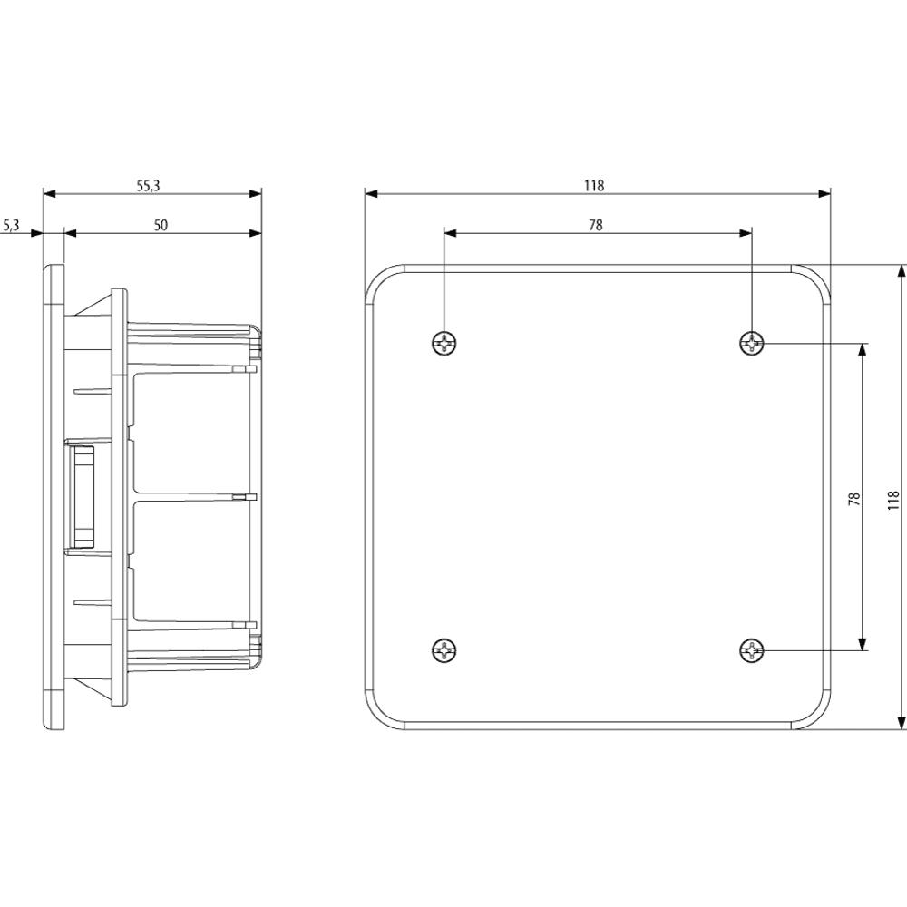 V70001 Разклонителна кутия СМ 92x92x50mm Vimar_small
