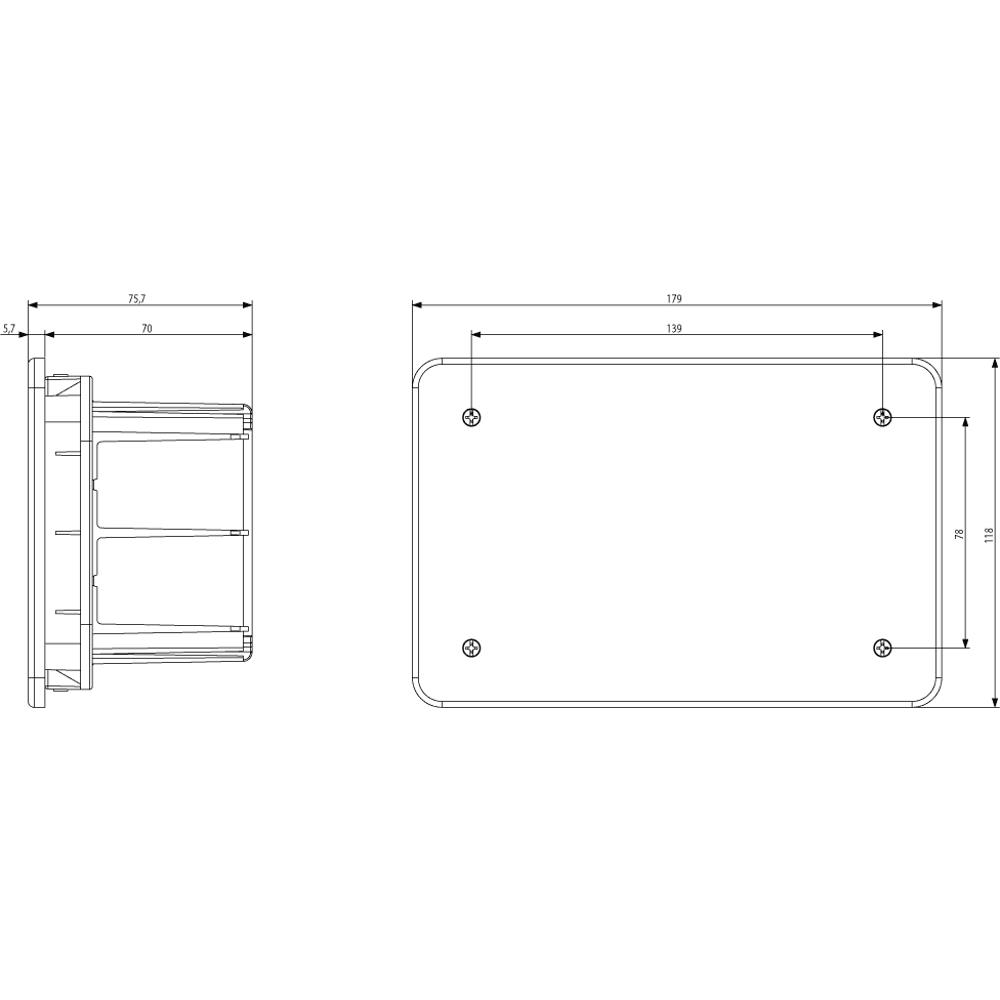 V70004 Разклонителна кутия СМ 154x92x70mm Vimar_small