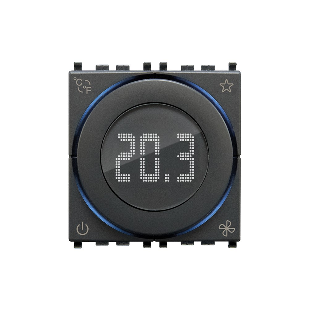 02972 Термостат с циферблат (Eikon, Arke, Plana), KNX стандарт, 2M, grey, Vimar