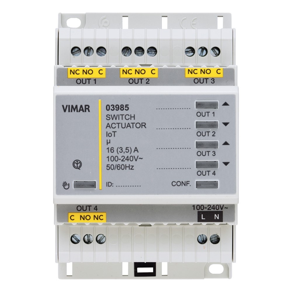 03985 IoT свързано 4-канално реле VIEW Wireless, 4M, Vimar_small