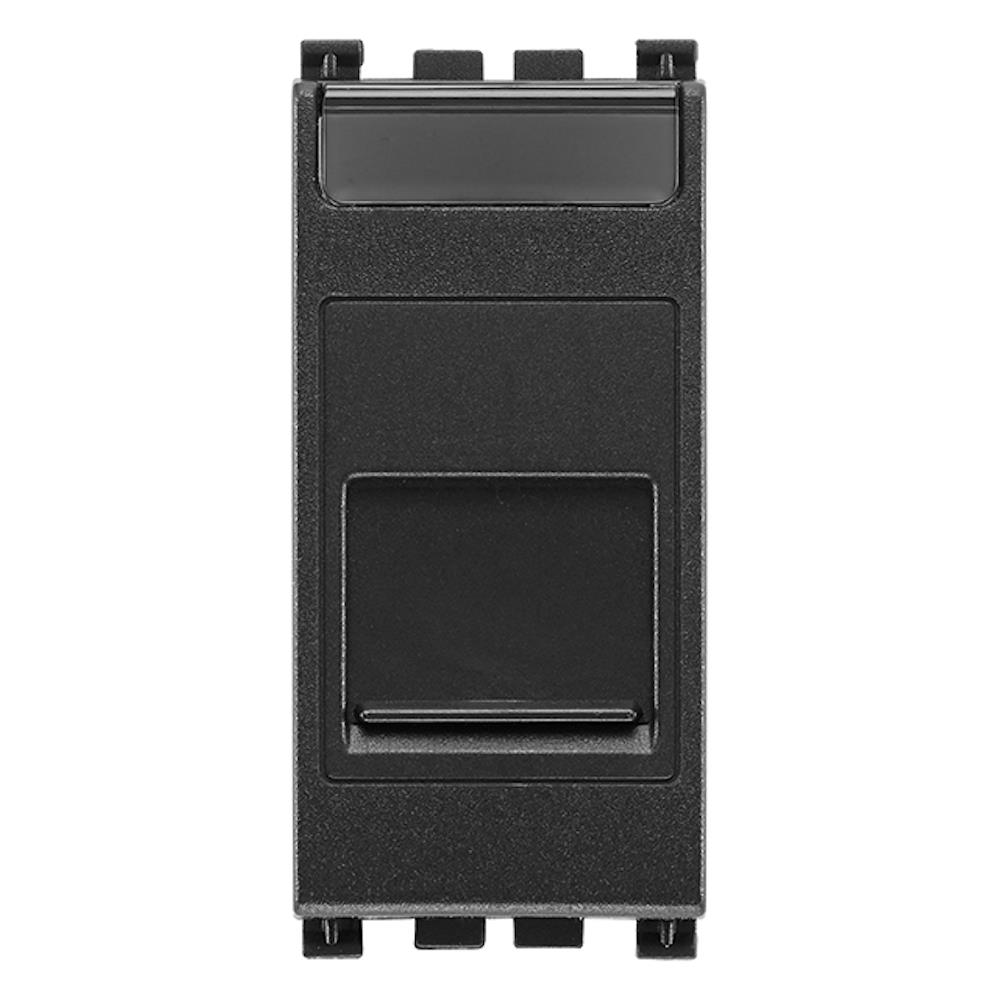 19337.C Адаптер 1М, с капачка, за RJ45 Keystone конектори Arké, grey, Vimar