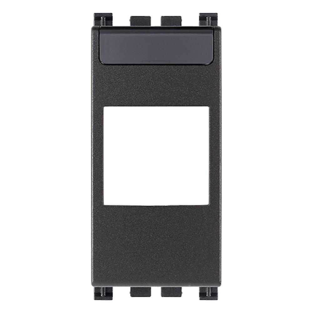 19341.C Адаптер Arké, 1М за RJ45 Cat. 5e и 6 на Slim на Infra+, конектори Merlin Gerin, grey, Vimar