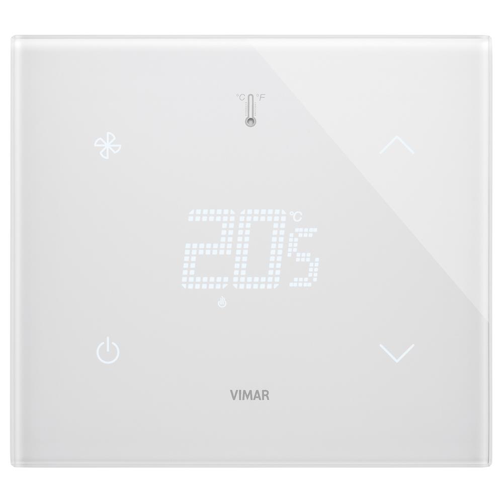 21814.F.70 Термостат със сензорен екран Eikon, KNX стандарт, 2M, white, Vimar