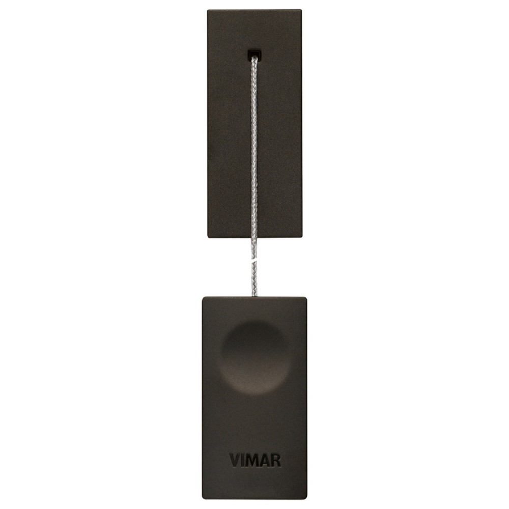 30054.G Бутон с корда Linea, 1Р NO/NC 10 A 250 V~ 1M, с копче и кабел 1,5м, Black, Vimar