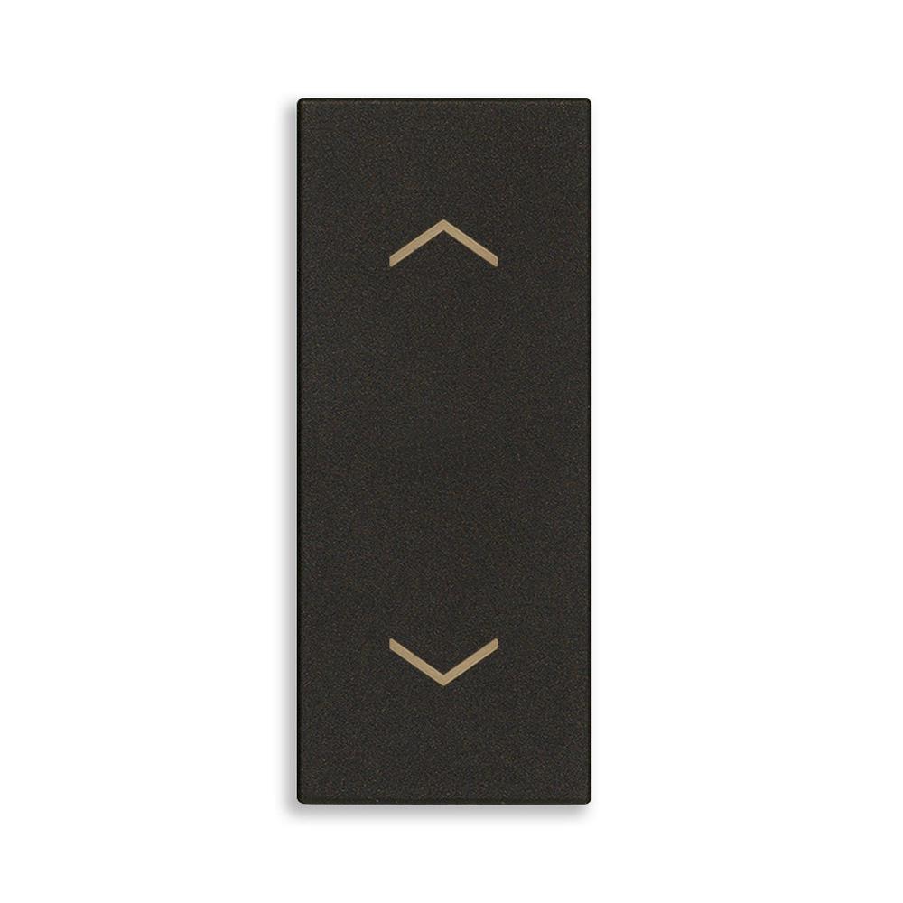 30061.G Двупосочен бутон Linea, 2P 10 AX 1M, OFF-централен, Black, Vimar