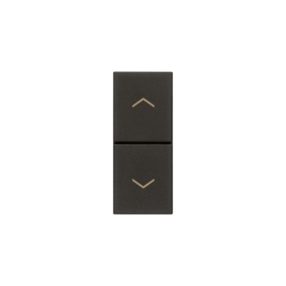 30062.G Бутон за щори Linea, 1P NO + 1P NO 10 A 250 V~ 1М, Black, Vimar
