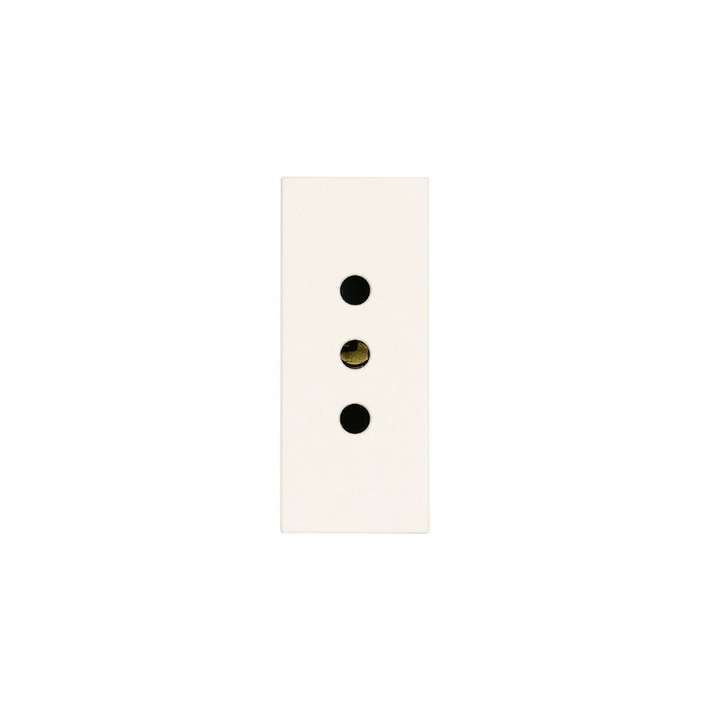 30201.B Контакт SICURY Linea, 2P+E 10A P11 250 V~, ит. стандарт, детска защита, 1М, White, Vimar