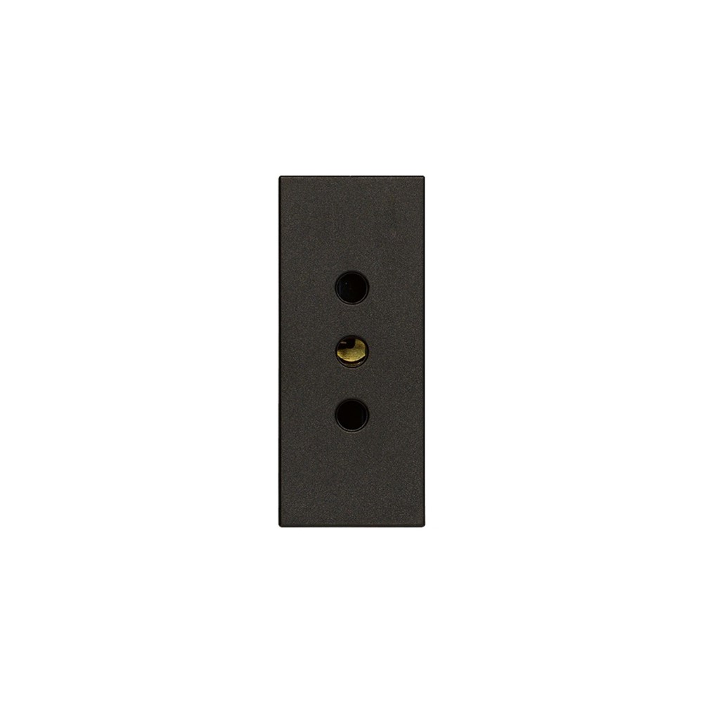 30201.G Контакт SICURY Linea, 2P+E 10A P11 250 V~, ит. стандарт, детска защита, 1М, Black, Vimar