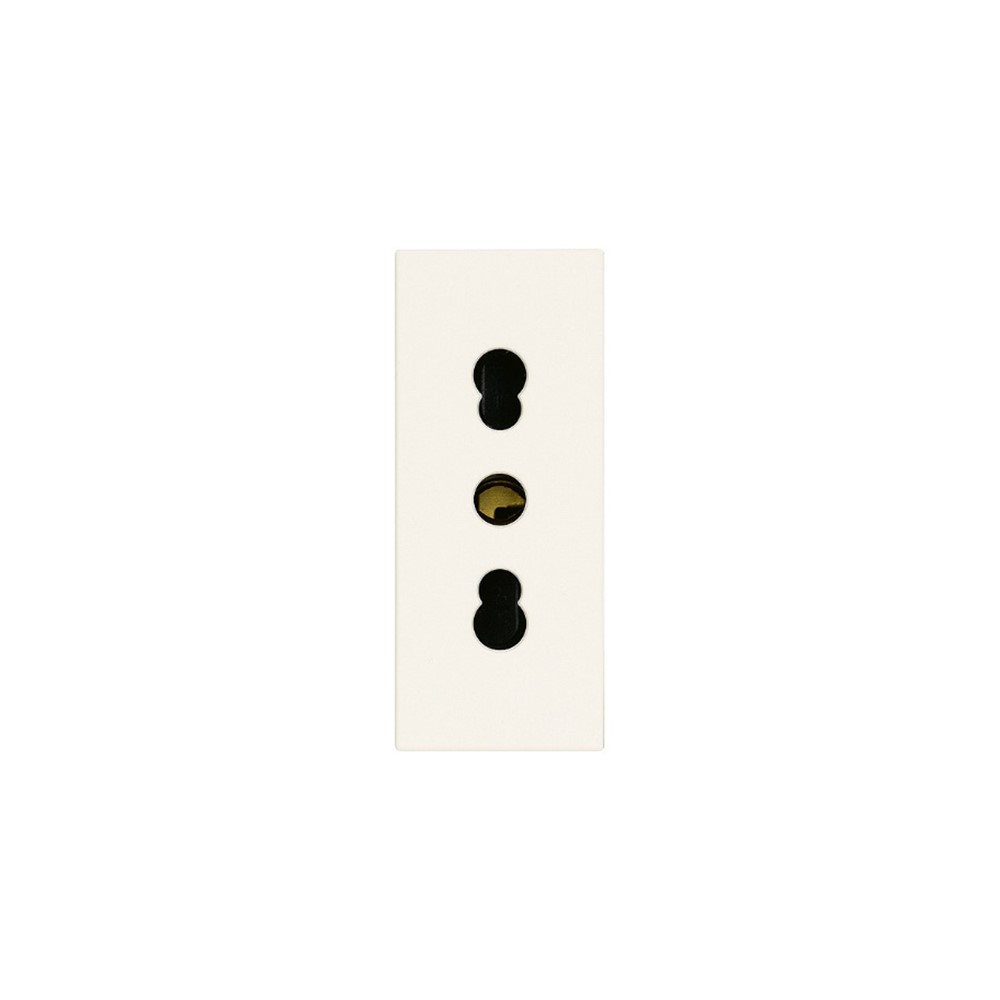 30203.B Контакт SICURY Linea, 2P+E 16A P17/11 250 V~, ит. стандарт, детска защита, 1М, White, Vimar_small