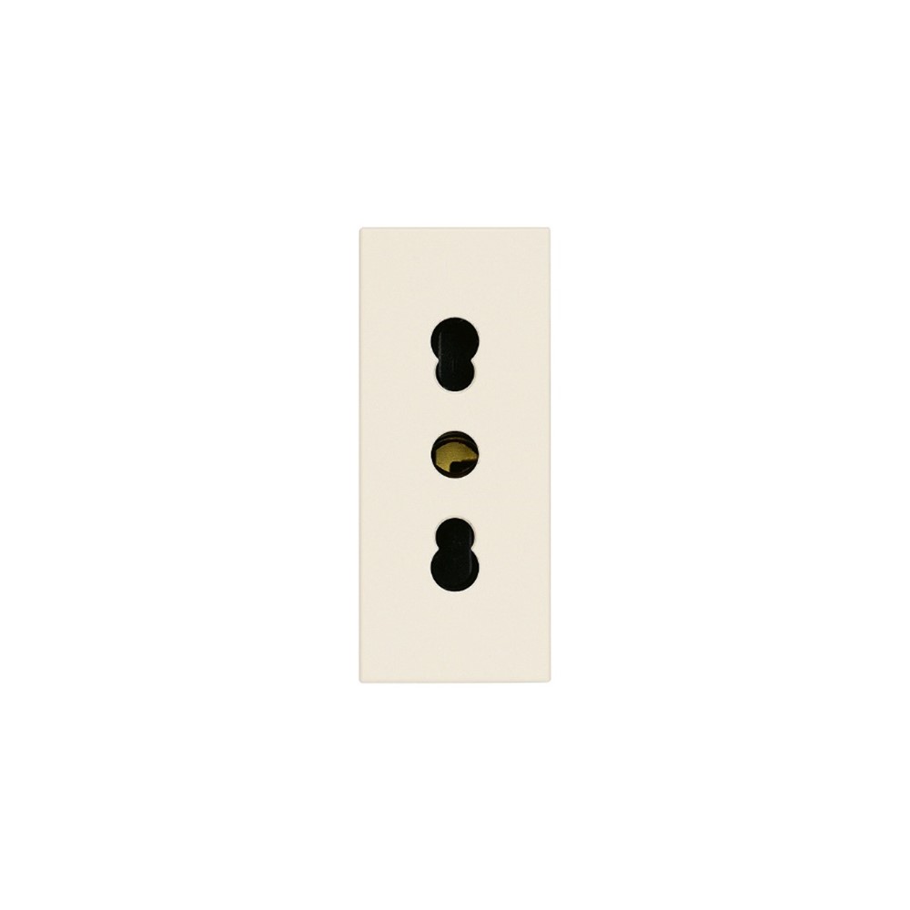 30203.C Контакт SICURY Linea, 2P+E 16A P17/11 250 V~, ит. стандарт, детска защита, 1М, Canvas, Vimar