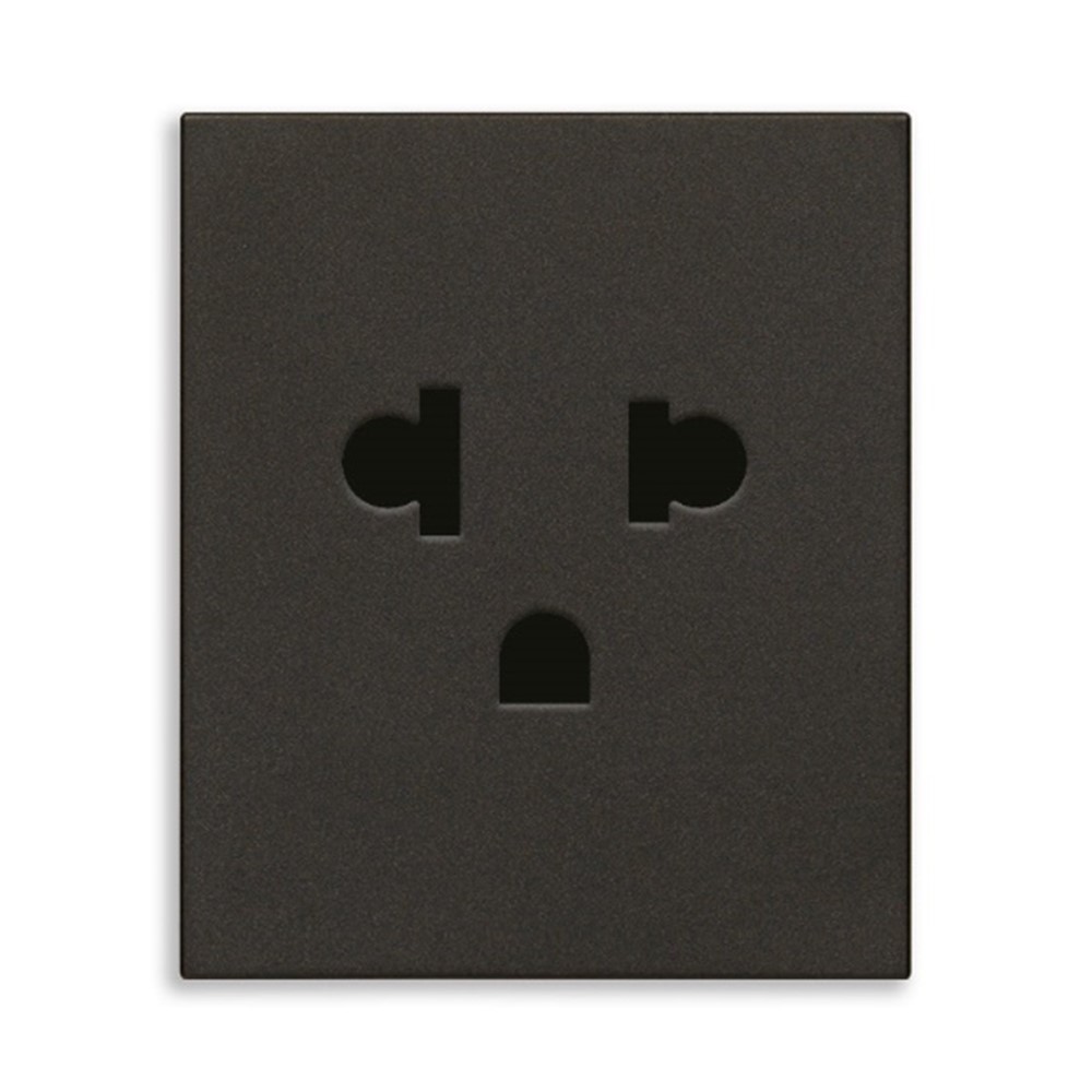30248.G Контакт Linea 2P+E 16A USA+EU SICURY, 2М, Black, Vimar