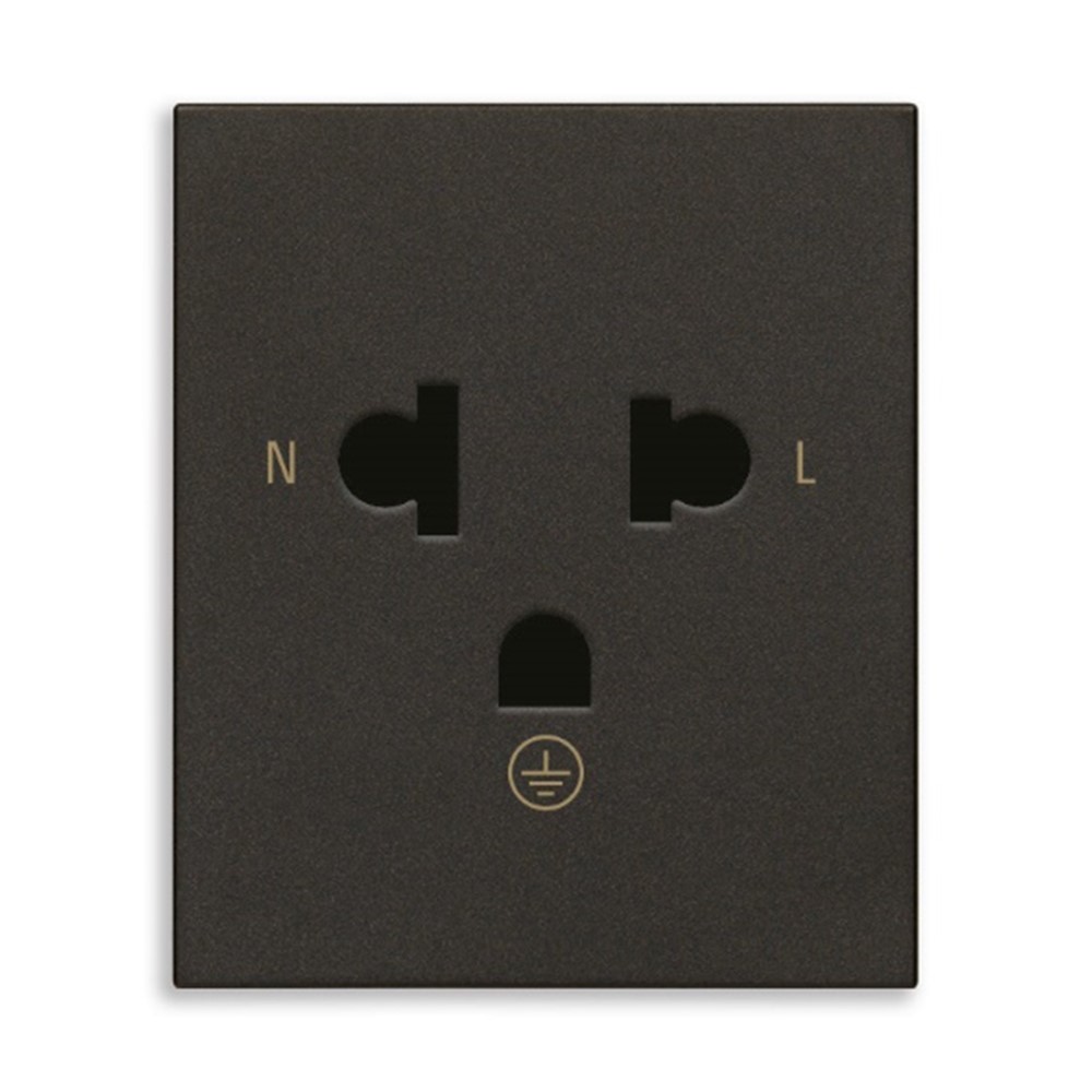 30248.THG Контакт Linea 2P+E 16A Thai SICURY, 2М, Black, Vimar