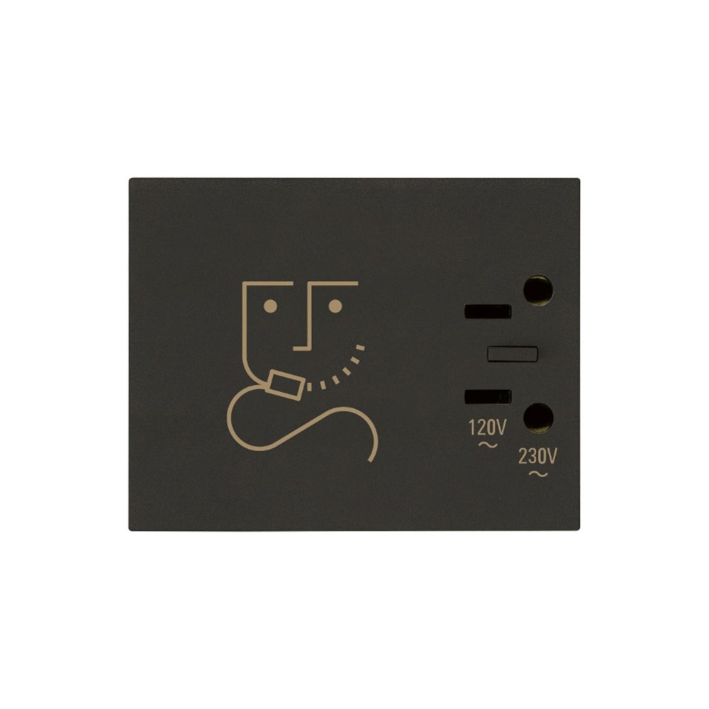 30290.G Контакт за самобръсначка Linea Hotel Solutions, 230V, унив. стандарт, 3M, Black, Vimar