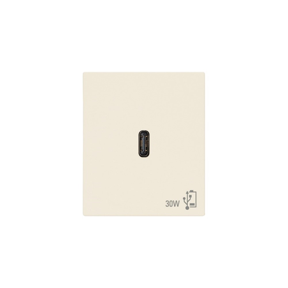 30298.C PD USB-C Контакт Linea, 2M 30W, Canvas, Vimar