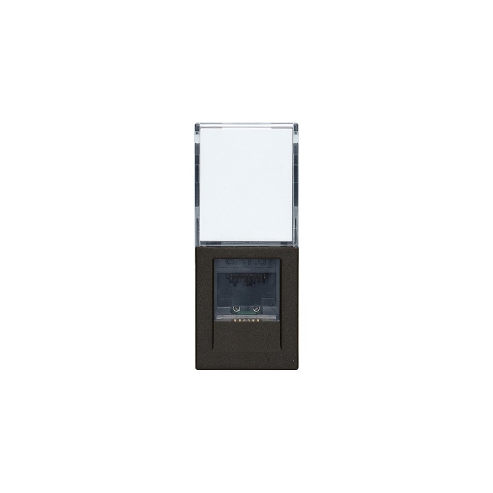 30339.13G UTP Розетка Netsafe Linea, RJ45, Cat.6, 1M, Black, Vimar