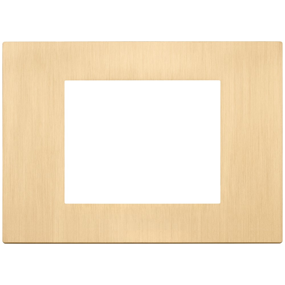 30653.70.01 Декоративна рамка Linea, 3M, metal brush.gold, Vimar_small