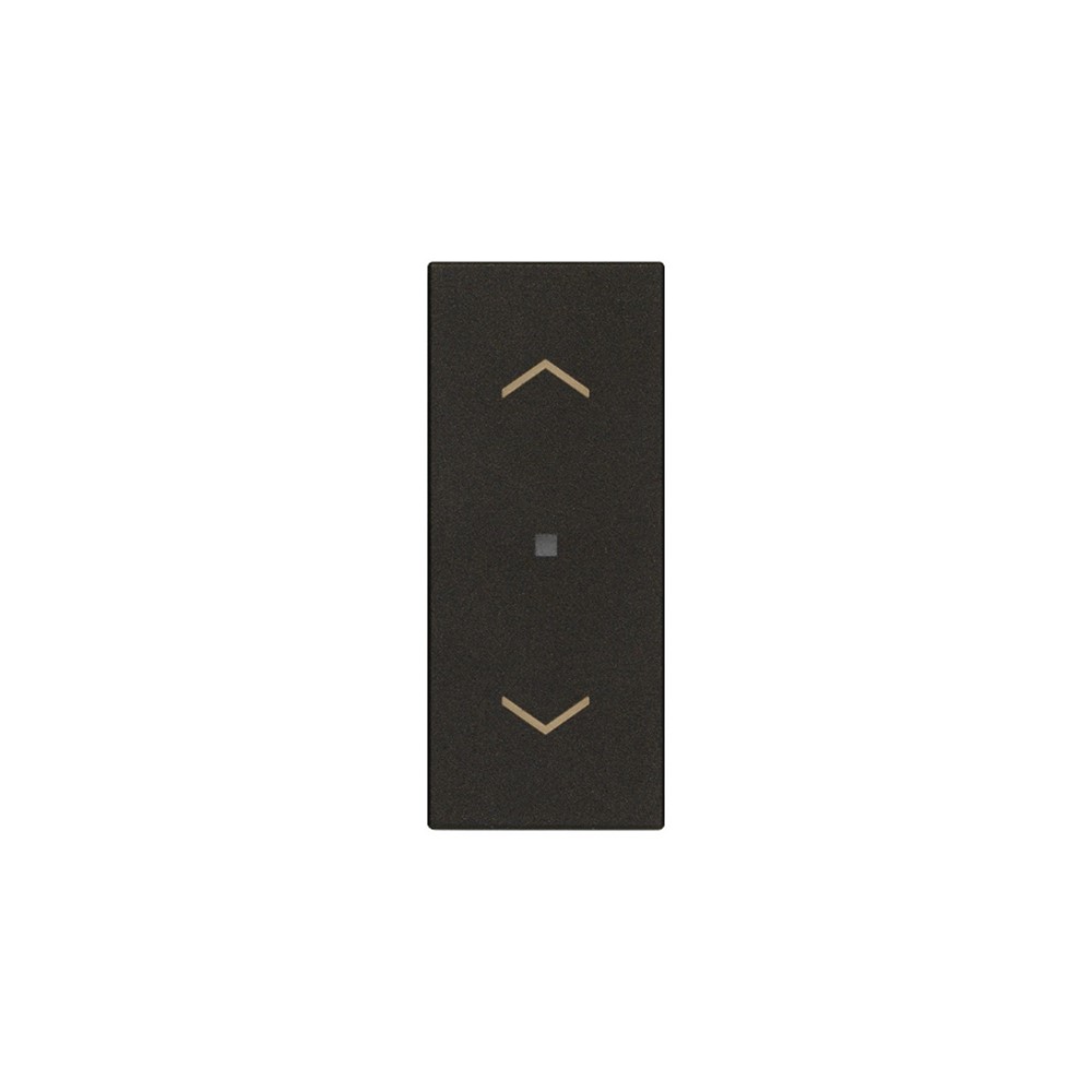 31000A.FG Axial button 1M arrow symbol black, Linea, Vimar