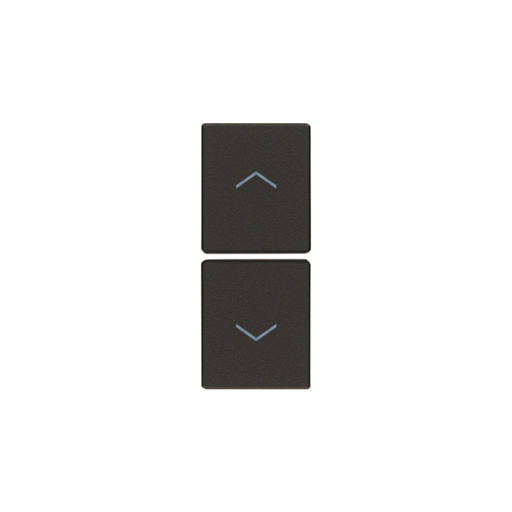 31480.FG 2 half buttons 1M arrow symbols black, Linea, Vimar_small