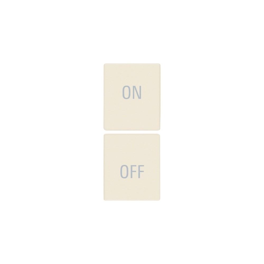 31480.YC 2 half buttons 1M ON/OFF symbols canvas, Linea, Vimar