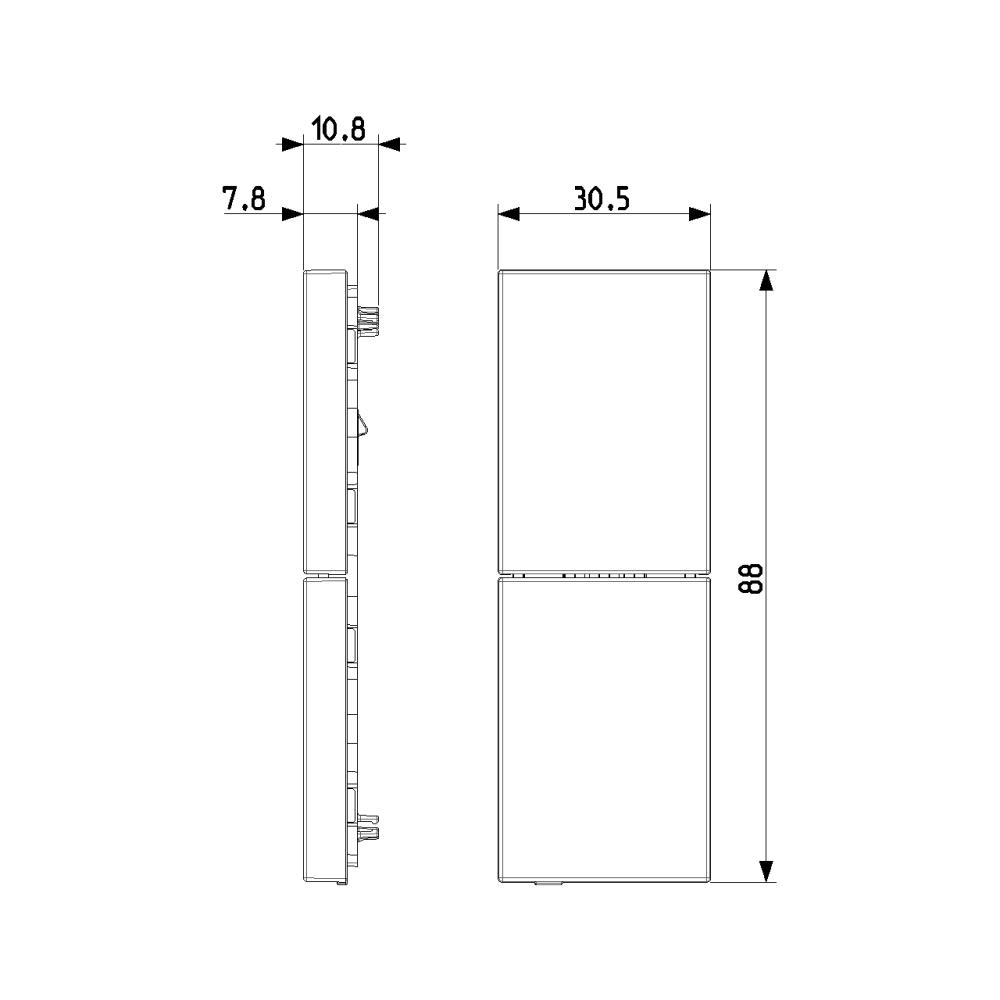 32044.G Лицев панел за XT устройство Linea By-me Plus, 1M, 4 функции, black, Vimar_small