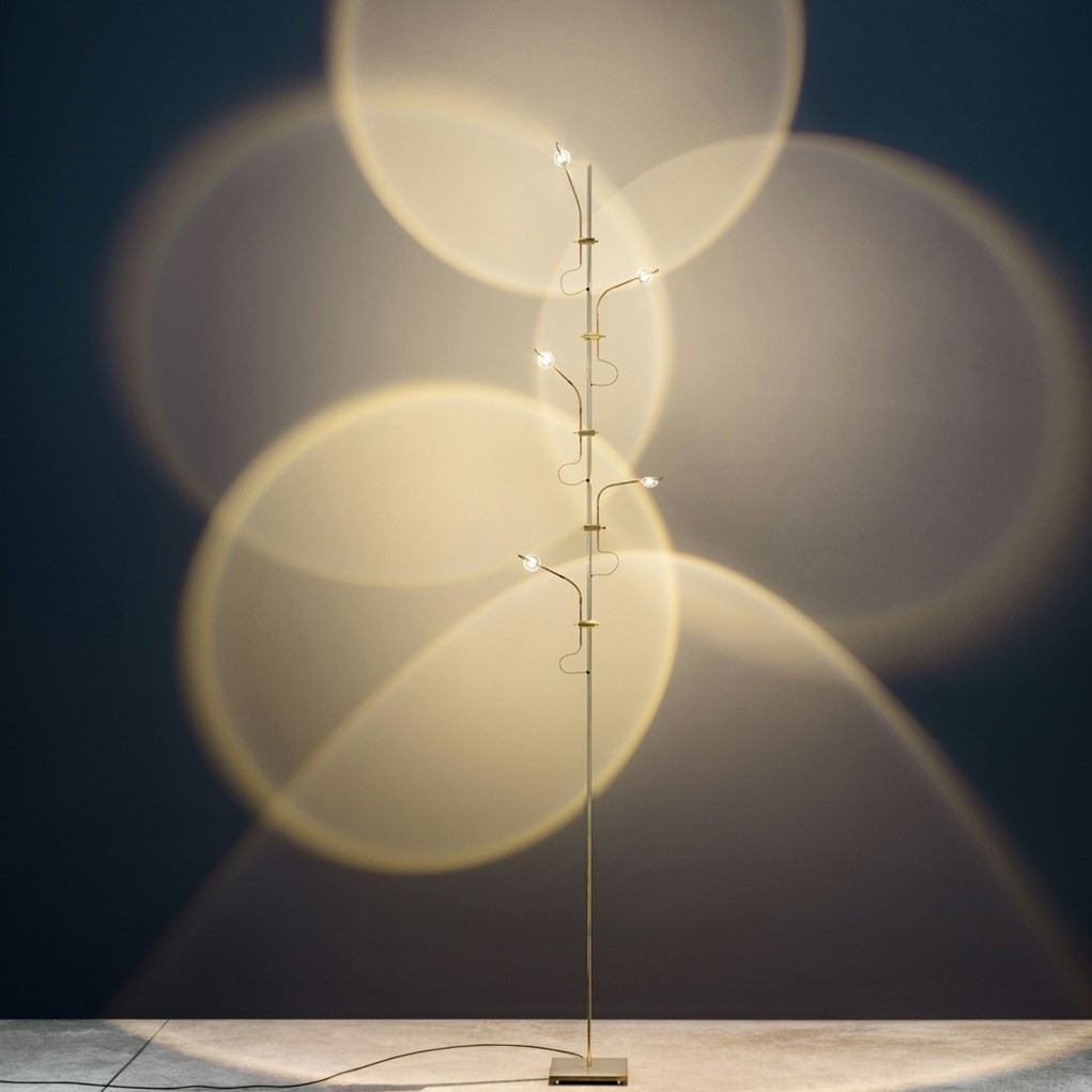 Wa Wa F Brass standing lamp 110-240V Лампион Catellani&Smith