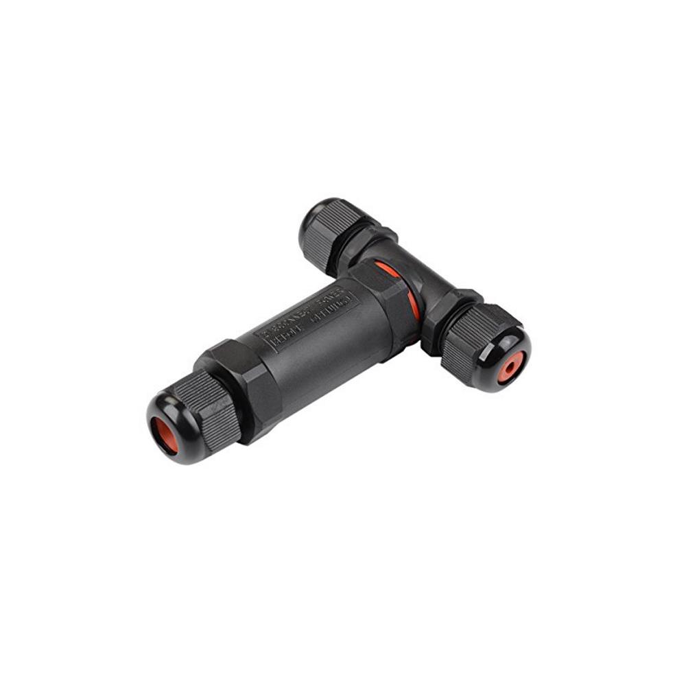 WZL-3  Водозащитен конектор "T" за три кабела 3х1,5mm², max.250V, IP68, черен GTV_small